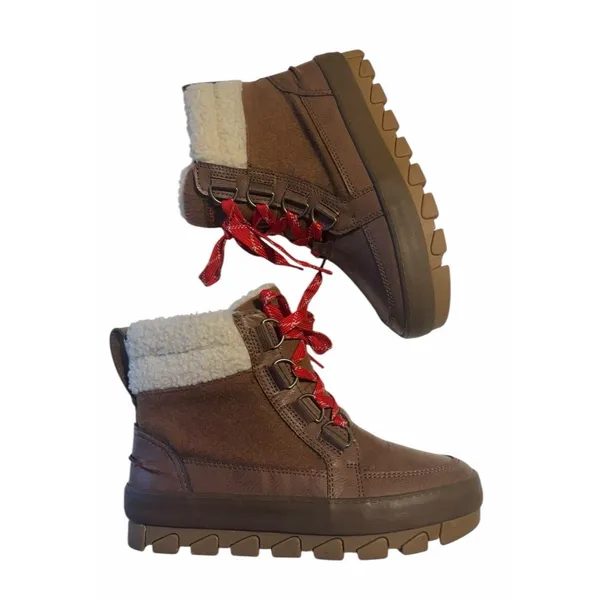 SPERRY Top-Sider Boots Juneau Low Hiker Wool Brown Waterproof Womens Snow Sz 7 - Image 7