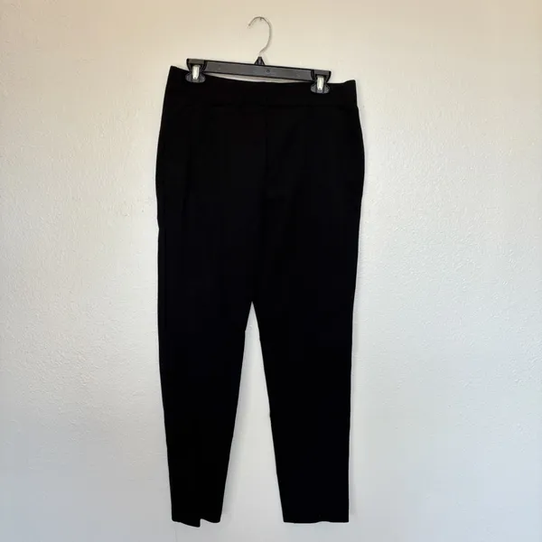 Thalian Classic Black Cropped Pull On Pants Size 14 - Image 2
