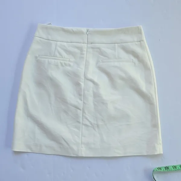 Zara -1929 NWT White Mini Skirt‎ Women's Medium - Image 2