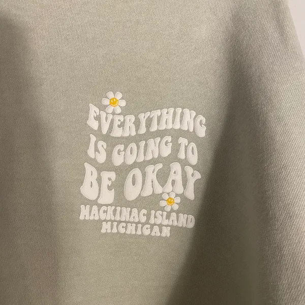 Everything Is Going To Be Okay Hoodie Size L - Image 5