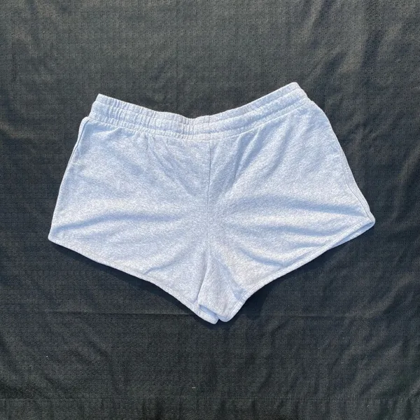 🩵🩶 Messy Bun Just Chillin’ Size Medium (Small) Heathered Grey Kindness University Dolphin Shorts 🩶🩵 - Image 3