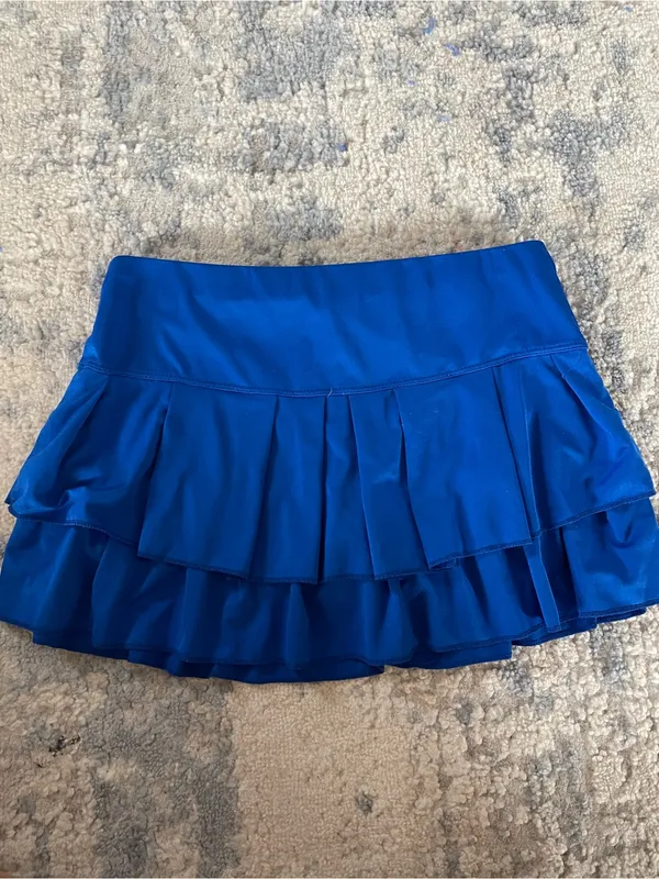 Lucky in Love Women's Ruffle Active Skort - Royal Blue - Image 3