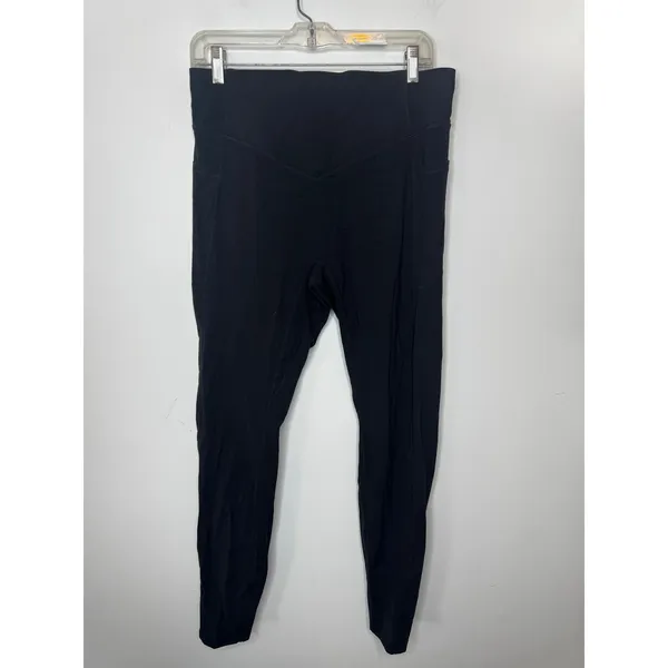 Halara High Waisted Tummy Control Pocket Workout Leggings Black Plus Size XL - Image 3