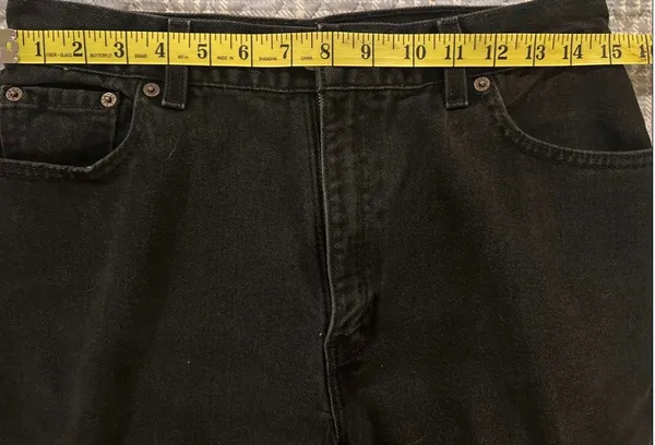 Vintage Levi’s 550 Women’s Black Jeans 100% Cotton Made in the USA - Image 4