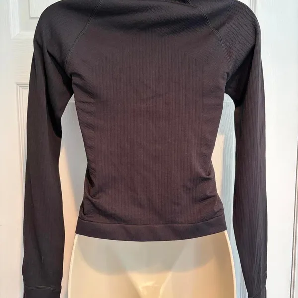 DSG Momentum Seamless 1/4 Zip Black‎ Activewear Pullover Womens Small NWT - Image 2