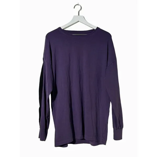 Alphalete Purple Long Sleeve Performance Shirt Medium Athletic Training Top - Image 4