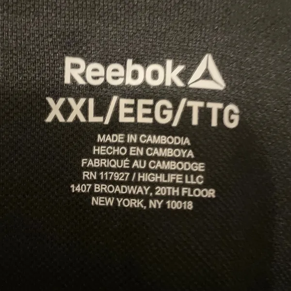 Reebok Womens Black V-Neck Active Polo Shirt Short Sleeve‎ Contrast Trim XXL - Image 5