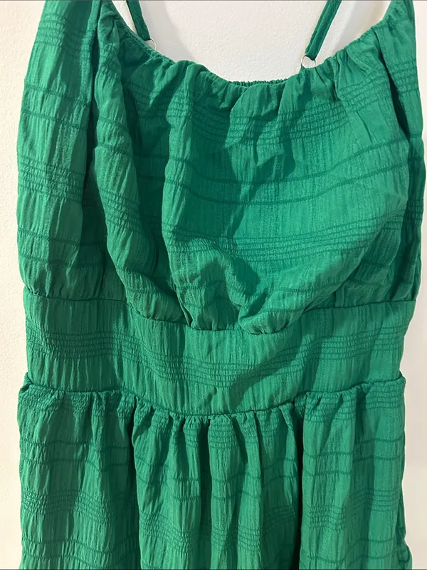 SHEIN Emerald Tiered Spaghetti-Strap Sundress - Image 3