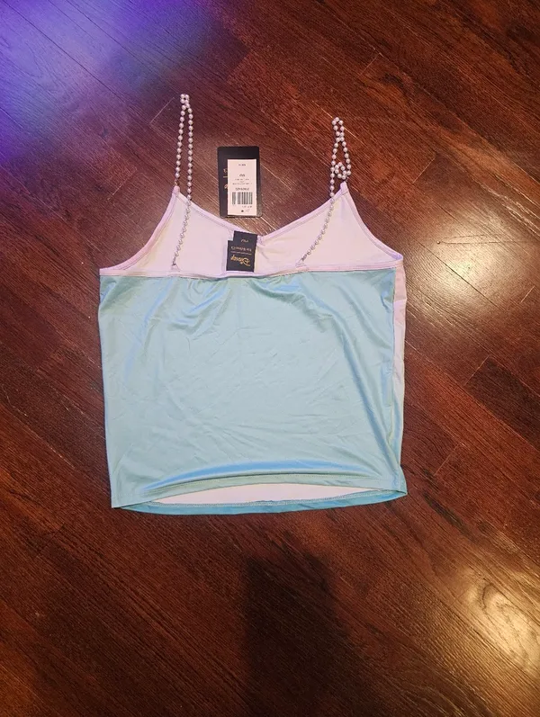Her Universe Disney The Little Mermaid Ombre Pearl Strap Girls Cami - Image 9
