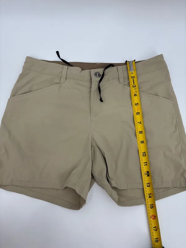 Patagonia Women’s Tan Flat-Front Drawcord Shorts - Image 8