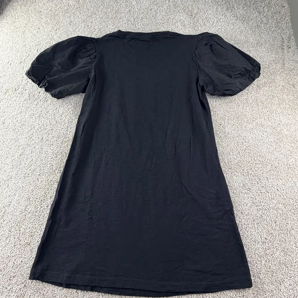 Sanctuary‎ Dream State Mini Dress Black Puff Sleeve Casual Cotton Shift Womens L - Image 8