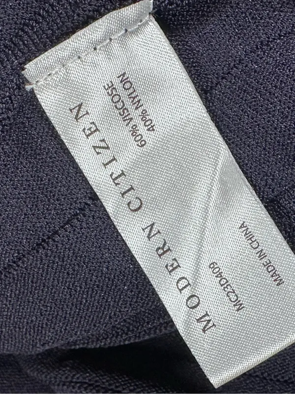 Modern Citizen Chan Ottoman-Knit Navy Blue Dress size Large - Image 14