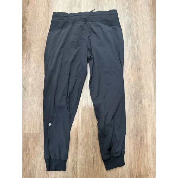 Lululemon Dance Studio Jogger 29 Black Pinstripe‎ Swift Pants Womens Size 14 - Image 3
