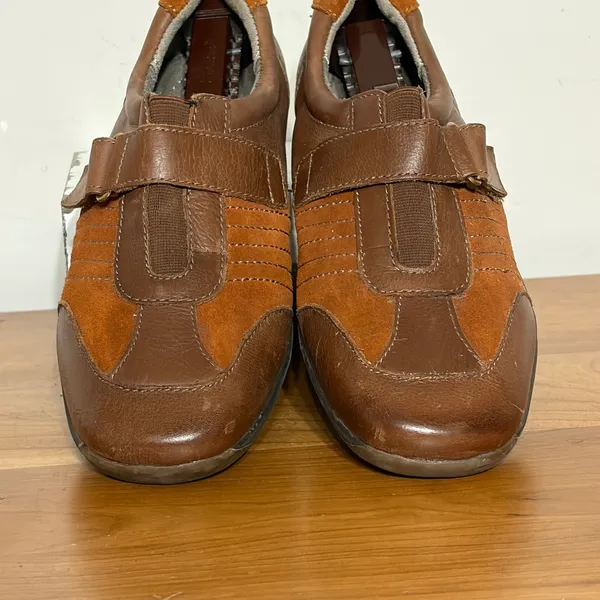 Naturalizer Blair Brown Leather Suede N5 Comfort Loafers Walking Shoes 8.5W - Image 4