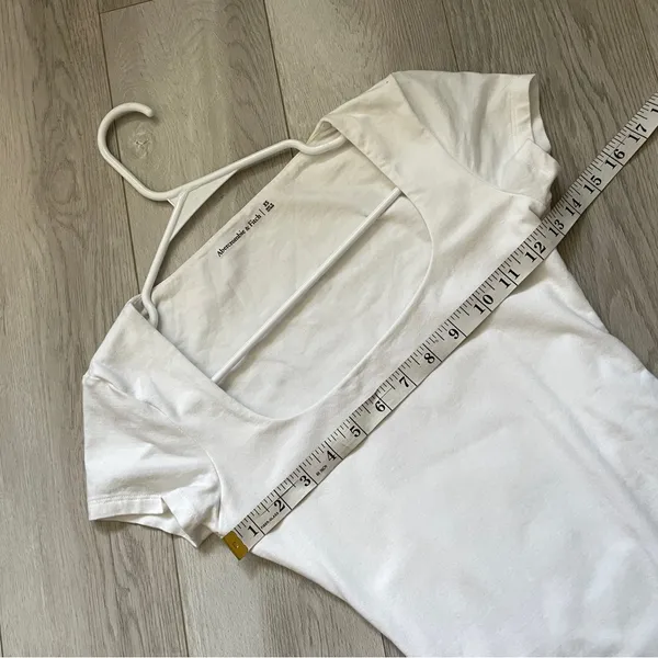 Abercrombie & Fitch Bodysuit square neck womens White (xsmall) seamless fitted - Image 3