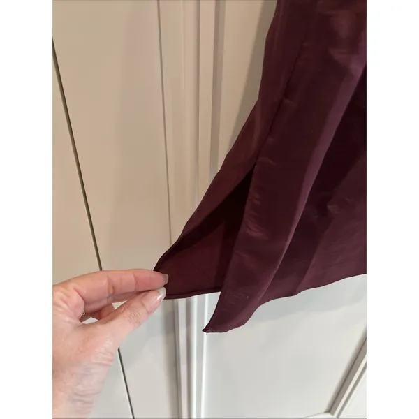 Universal Standard‎ Burgundy Satin Lace Trim Cami Top Lingerie Romantic - Image 3