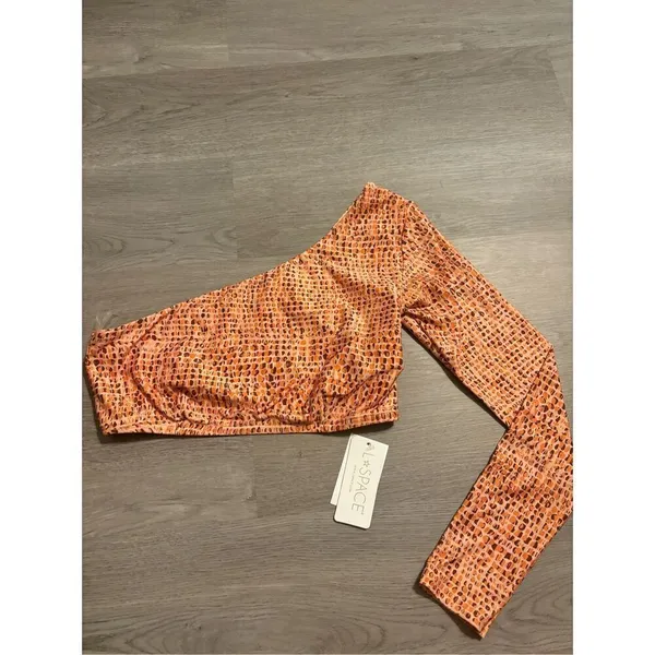 New L*Space Cardi Rash Guard Top Women's Size L One Should Wild Bunch Swim - Image 3
