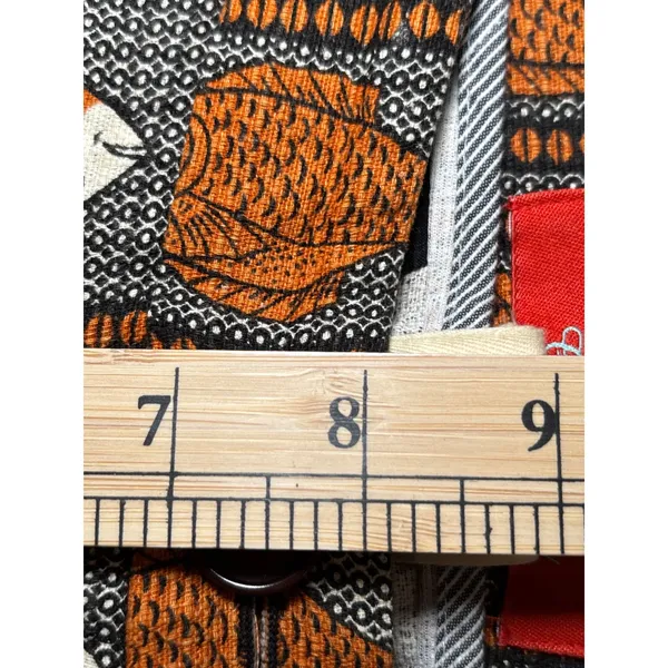Anthropologie Cartonnier Fish Print Cropped Pants 2 Novelty Tweed Trouser - Image 8