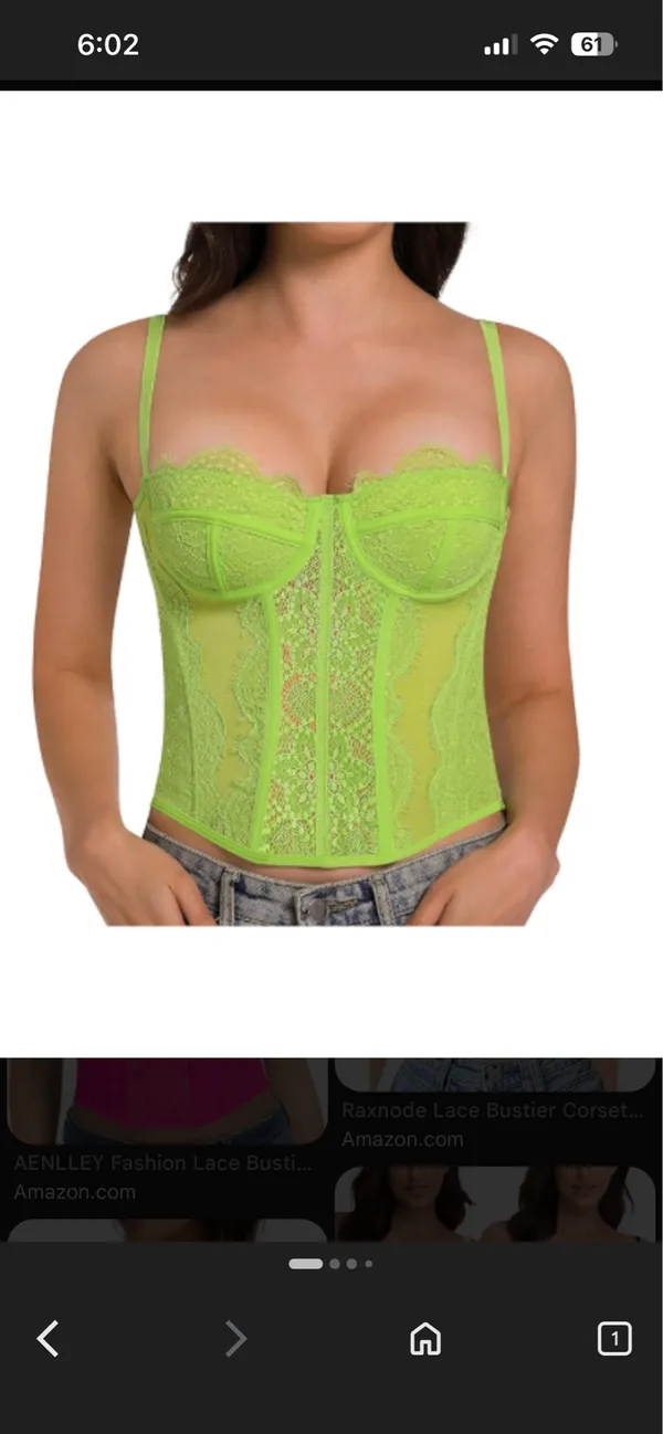 Amazon green corset top - Image 2