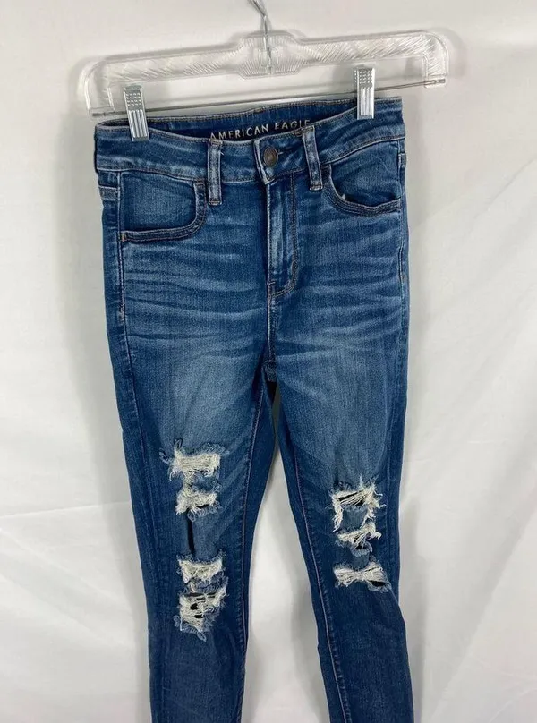 American Eagle Ne(x)t level stretch hi rise jegging Size 4 Regular - Image 2