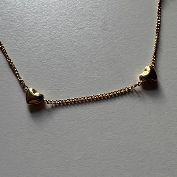 Gold Heart Necklace - Image 3