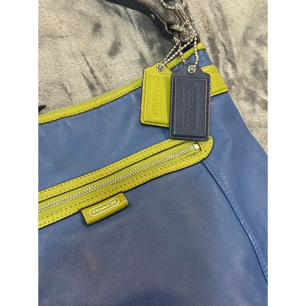 Coach lime green leather Coach Daisy Spectator convertible hobo bag - Image 2