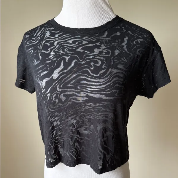Lululemon Cates Tee Shirt Veil Burnout - Image 3