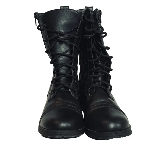 Kiss & Tell quilted combat boots - Image 5