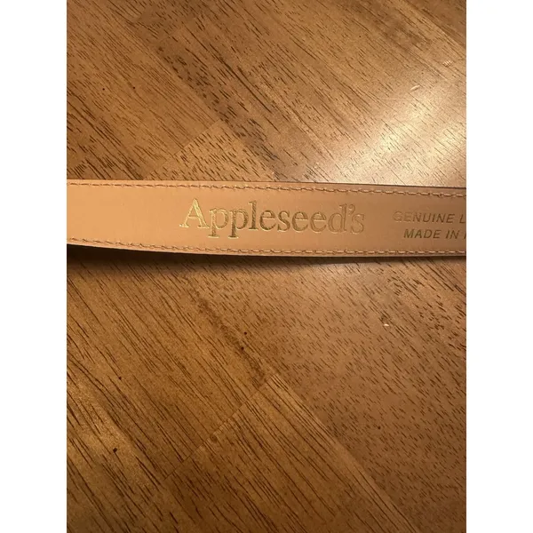 Appleseed’s Black Belt Genuine Leather Women’s XL Made in Italy Silver Buckle - Image 4