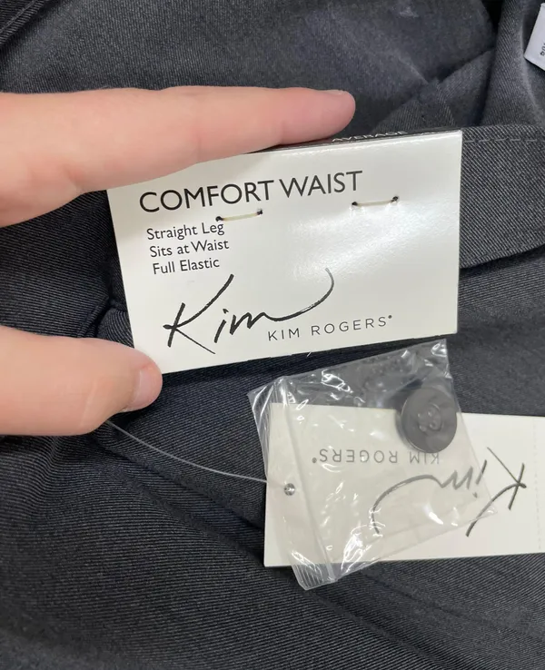 Kim Rogers NWT Heather Charcoal Average 14 Women’s Dress Pants- Straight Leg - Image 5