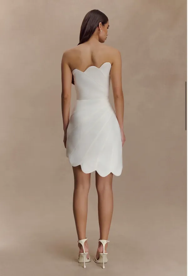 Satin Meshki Mini Dress - Image 3