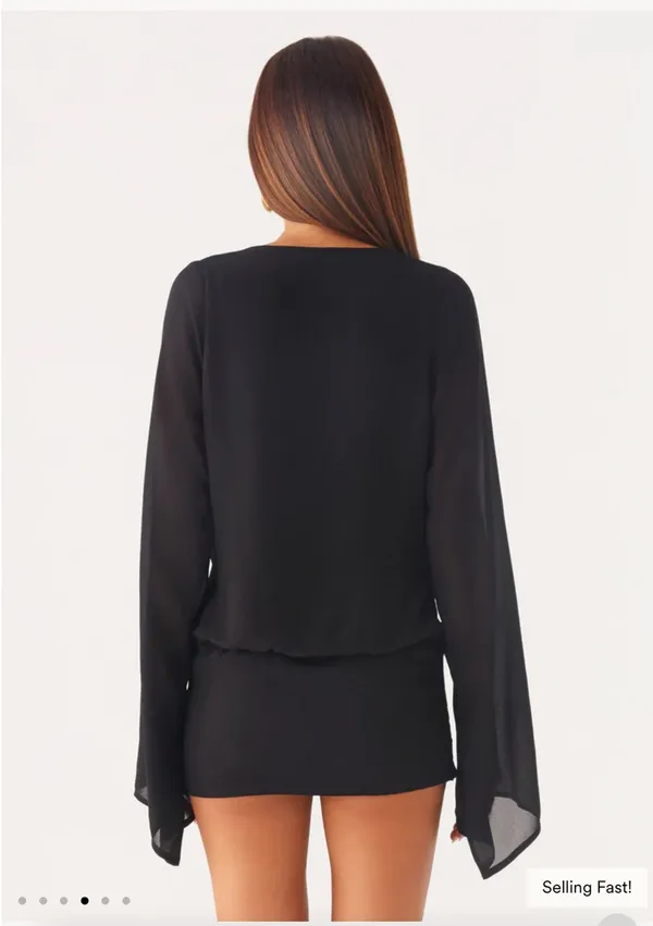 Peppermayo Black Mini Dress - Image 3