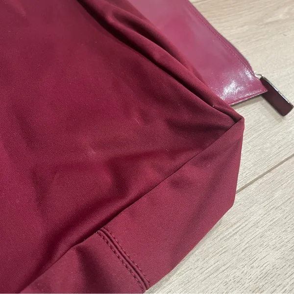 NWT Fendi Magenta Pink Leather Nylon Mini Shopper Tote with Change Purse - Image 3