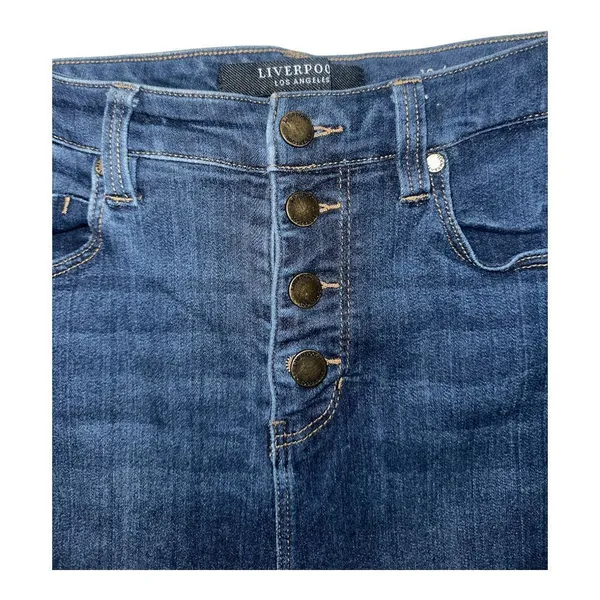 Liverpool Womens Medium Wash High Rise Skinny Ankle Jeans,‎ 10/30 - Image 2