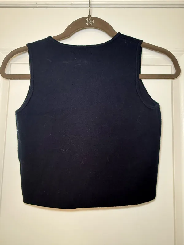The Workshop Tank Knit Botton Up Vest - Image 2