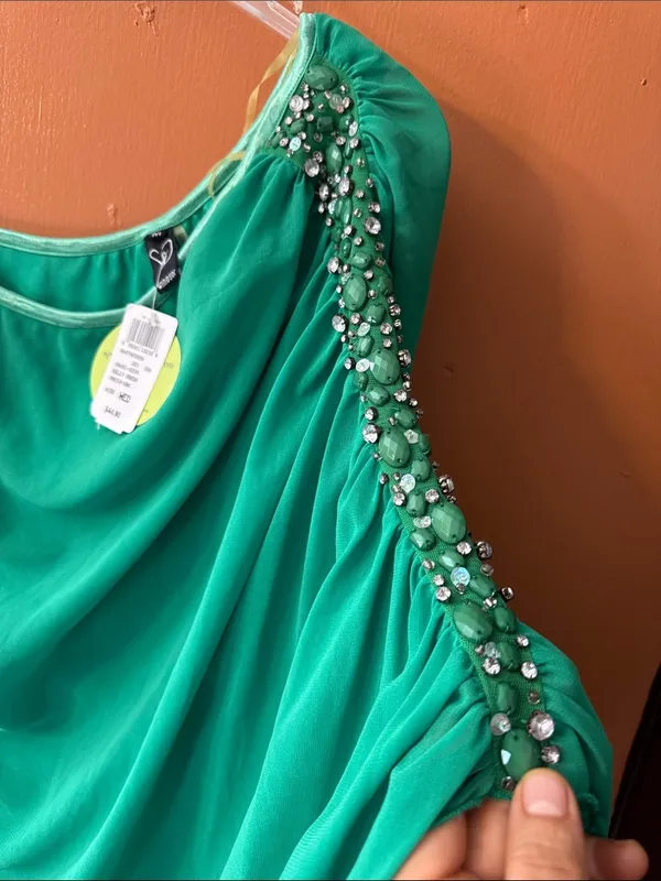 Windsor Kelly Green Sleeveless dress - Image 4