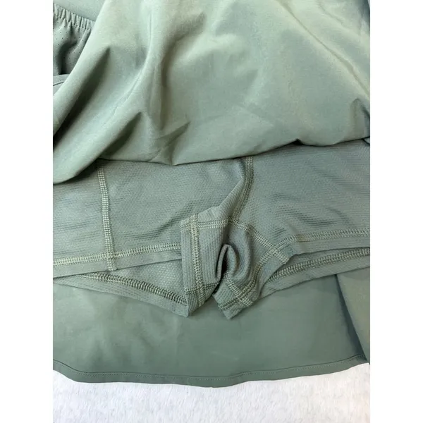 DSG Stride High-Rise Skort Muted Olive Green Tiered Athletic Skirt Womens XS NWT - Image 2