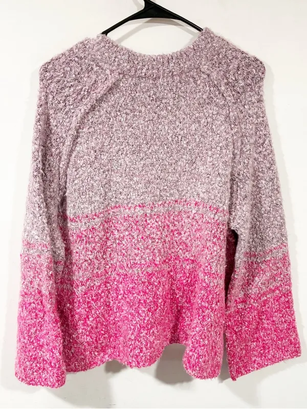 Free People Jumper BFF Cocoon Dip Dye Sweater‎ Pink Brown Size Small NEW - Image 5