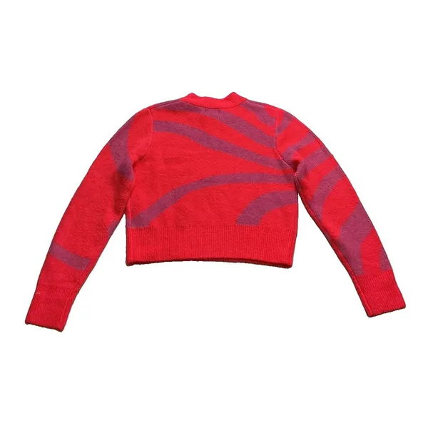 Ciebon Women's Bright Pink/ Purple Abstract Sweater Size S - Image 7