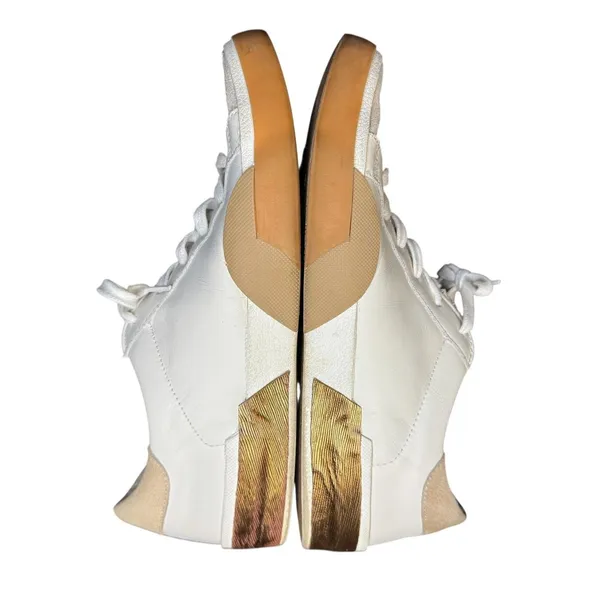 Dolce Vita‎ Shoes Womens Size 9.5 White Leather Low Top Walking Sneakers Casual - Image 6