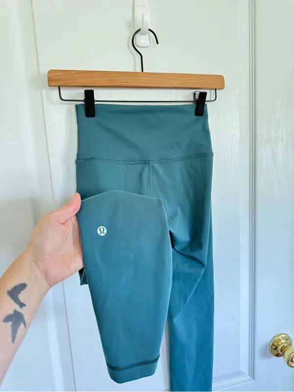 Lululemon Wunder Train High-Rise Tight 25" Green Jasper - Image 5