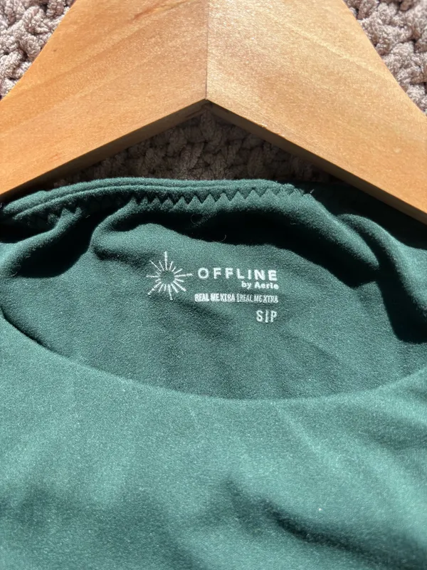 OFFLINE by Aerie Crossover Leggings & high neck bra set - Image 3