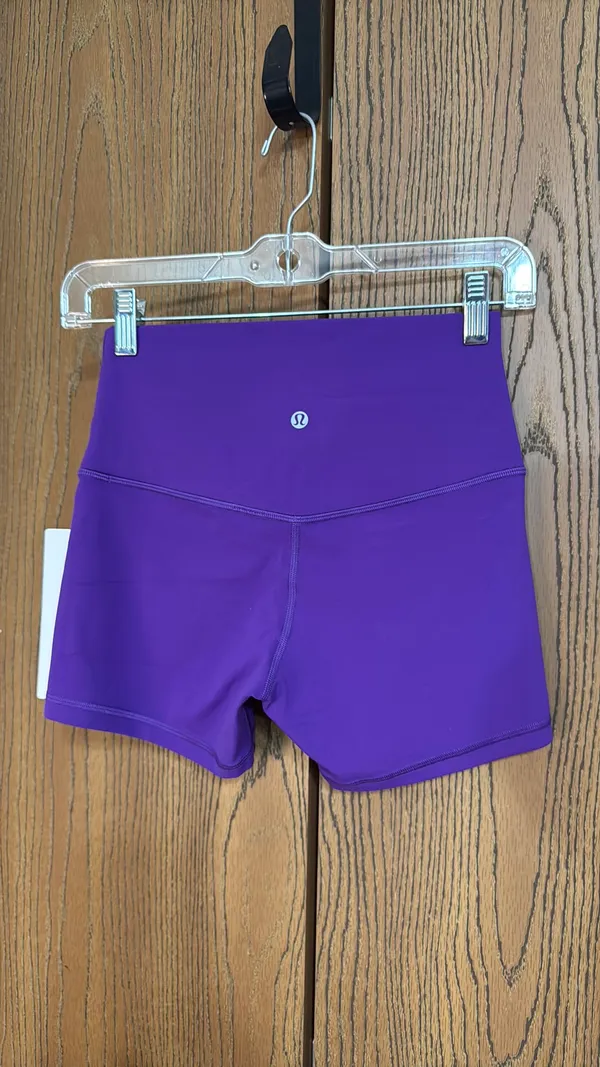Lululemon Align HR Short 4” College Purple Sz6 - Image 2