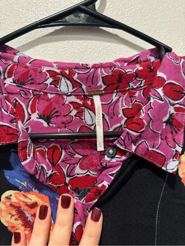 Free People Brunch A Bunch Floral Tunic Dress NWOT L - Image 7