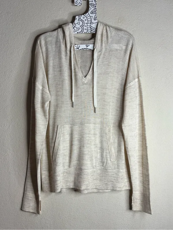 Lululemon Street to Shore Hoodie Heathered Muslin size 8 - Image 2
