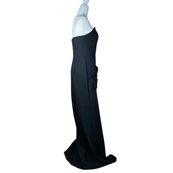 Amanda Uprichard x REVOLVE Wolfe Gown in Black Small New Womens Maxi Dress - Image 6