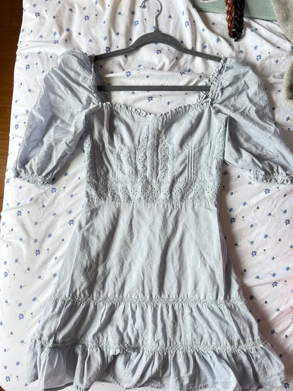 Reformation Paxton Puff Sleeve Dress - Image 2