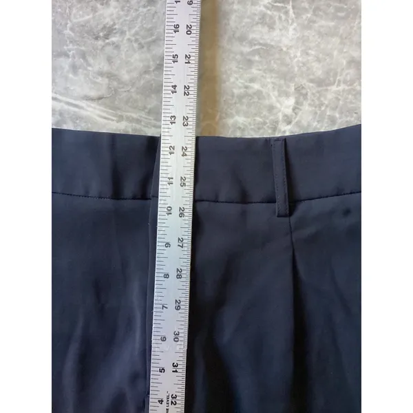 Halara NWOT Womens Pleated High Waisted Tapered Dress Pants Navy Blue Size XL - Image 3