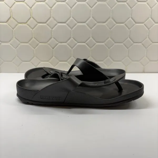Birkenstock Gizeh EVA Sandals Women 39 Black Lightweight Waterproof Flip Flop - Image 7