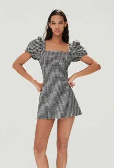 Zara Mini Gingham Dress - Image 9